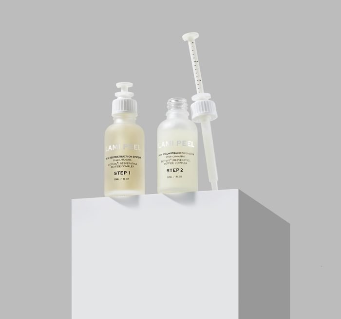 DM Cell - Peeling (Korean Glass Skin) - LAMI Peel (PHA+LHA+AHA) Reconstruction 1st step  30ml*2pcs  2nd step 30ml*2pcs - Image 3